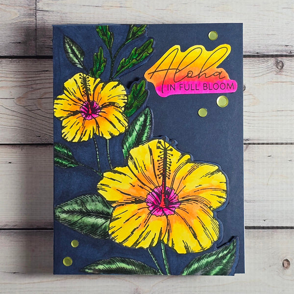 Hibiscus Bloom - Press & Foil Plate of the Month