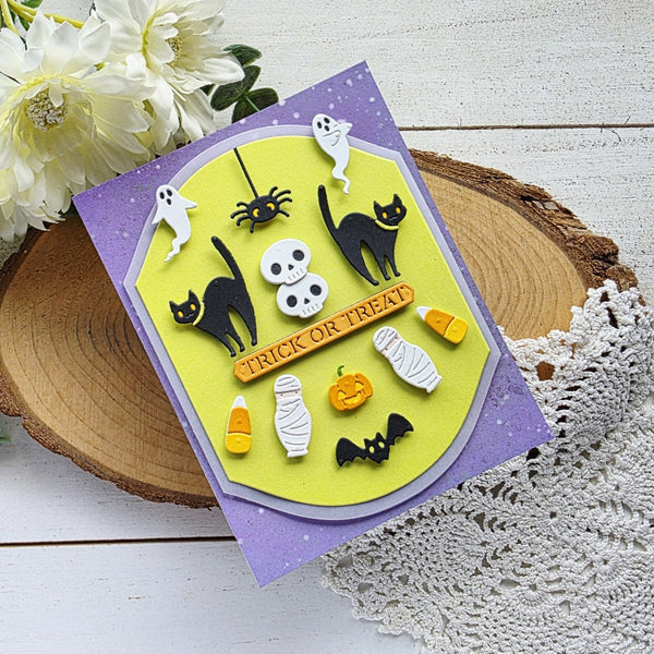 Halloween Tick Tock Etched Dies
