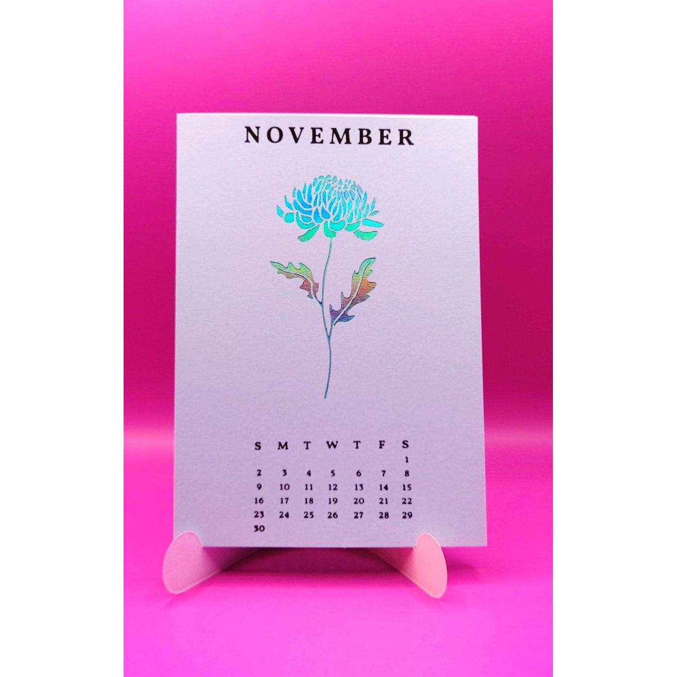 2025 DIY Calendar Press Plates from the Florals Through the Year Collection