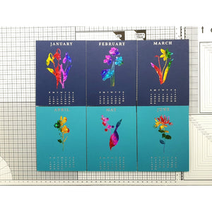 2025 DIY Calendar Press Plates from the Florals Through the Year Collection
