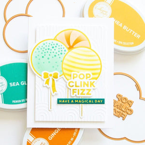 Party Balloons Bouquet Glimmer Hot Foil Plate & Die Set from the Its My Party Collection by Carissa Wiley