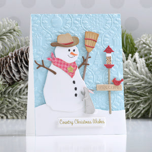 Country Christmas Banner & Sentiments Press + Foil Plate & Die Set by Annie Williams