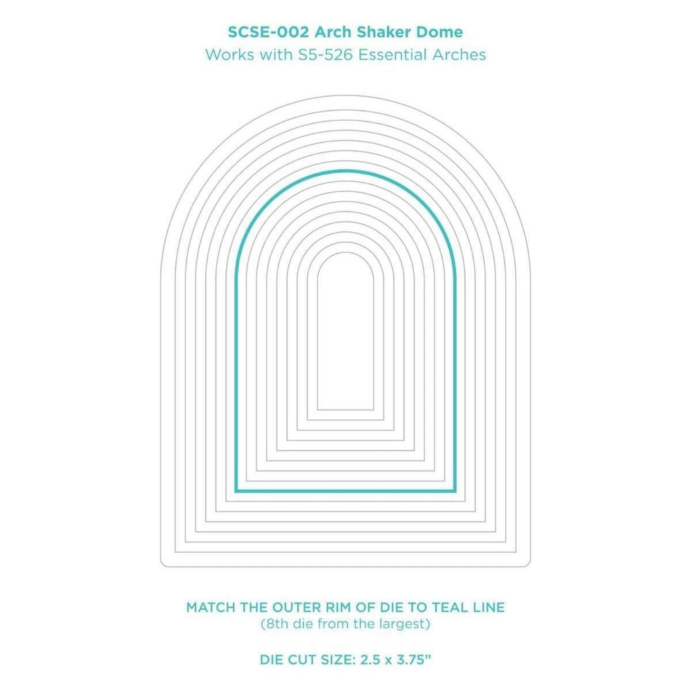 Arch Shaker Dome - 6 Pack