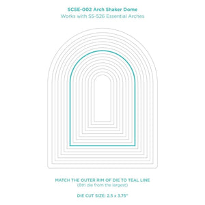 Arch Shaker Dome - 6 Pack