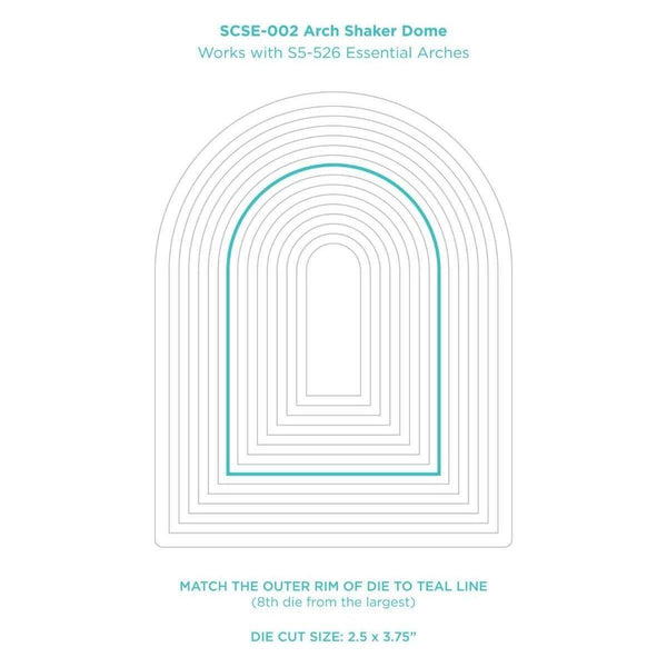 Arch Shaker Dome - 6 Pack