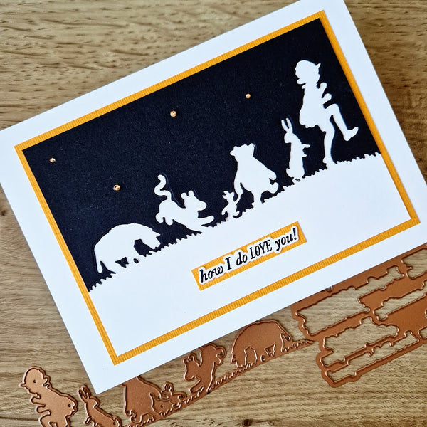 Pooh & Friends Silhouette Etched Dies in Collaboration with Simple Stories
