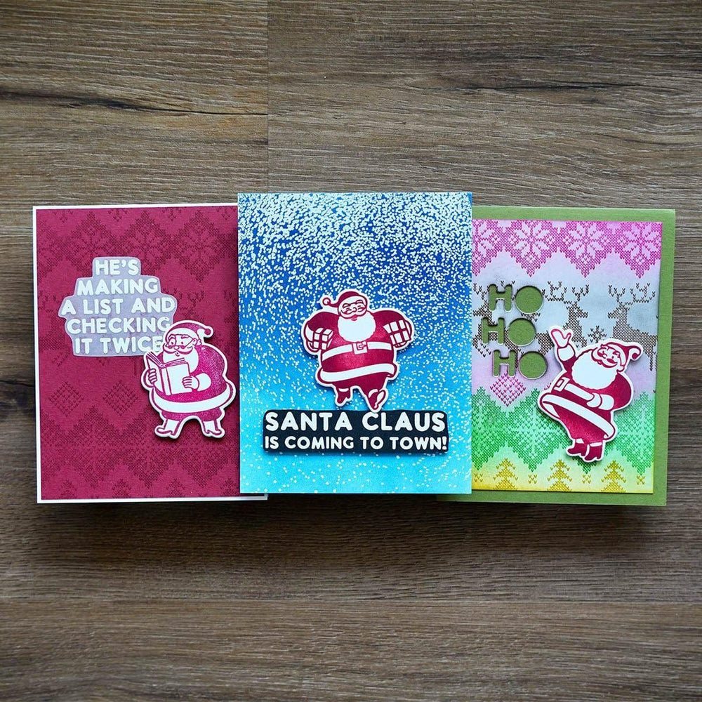 Silly Santas Stamp & Die Bundle by Simon Hurley