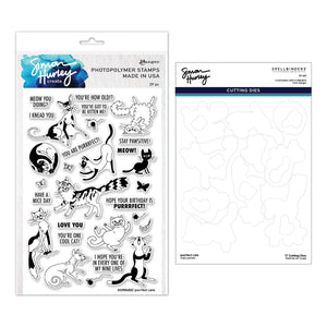 Purrfect Cats Stamp & Die Set by Simon Hurley