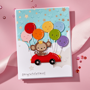 Wishing and Falling Stars 3D Embossing Folder and BetterPress Bundle