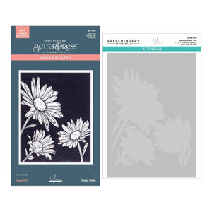 Daisy Trio BetterPress and Stencil Bundle  by Yana Smakula