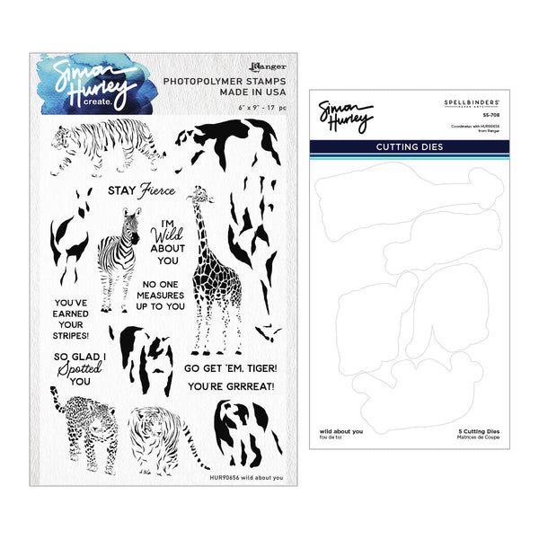 Wild About You Stamp & Die Bundle by Simon Hurley