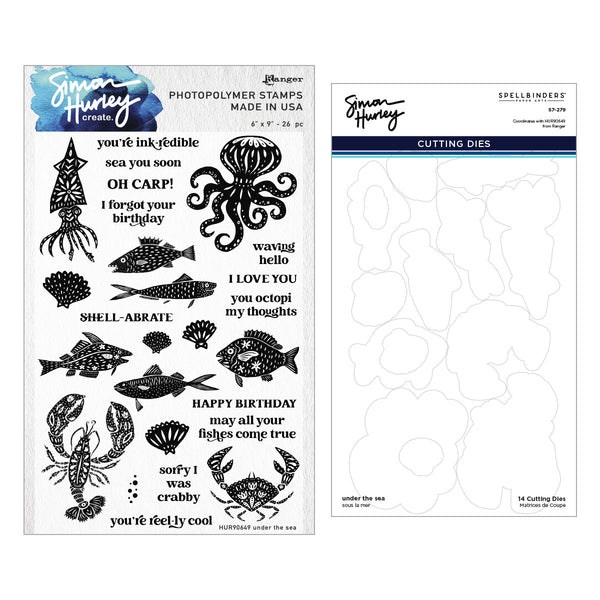 Under The Sea Stamp & Die Bundle by Simon Hurley