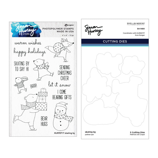 Skating By Stamp and Die Bundle by Simon Hurley