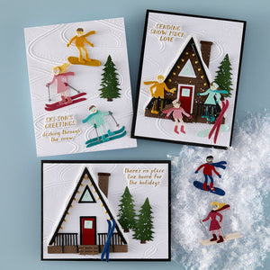 Ski-son's Greetings Dies and 3D Folder Bundle by Simon Hurley