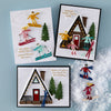 Ski-son's Greetings Sentiments BetterPress Plate & Die Set by Simon Hurley