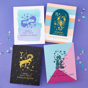 Block Print Sagittarius Registration Press + Foil Plate