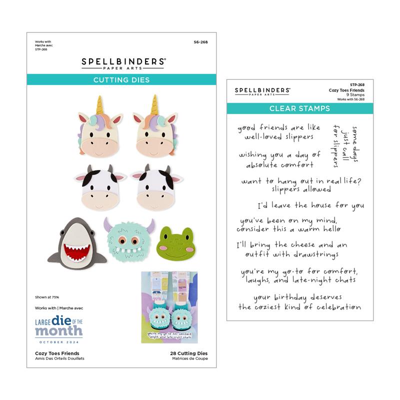 Exclusive - Cozy Toes Friends Stamp & Die Bundle