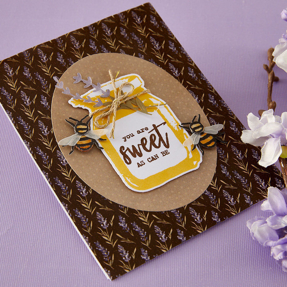Simple Vintage Lavender Fields Stamp & Die Bundle with Simple Stories