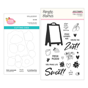 Pink Lemonade Stamp & Die Bundle with Simple Stories