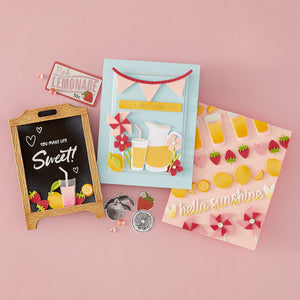 Pink Lemonade Stamp & Die Bundle with Simple Stories
