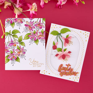 Layered Magical Fuchsia Stencil by Alex Syberia Designs