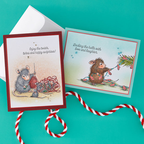 House-Mouse Warm Hugs Cling Rubber Stamp Set