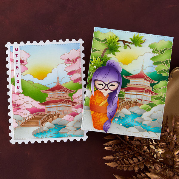 Scenic Kyoto Press + Foil Plates by Alex Syberia