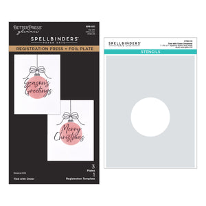 Tied with Cheer Press + Foil Plate & Stencil Bundle