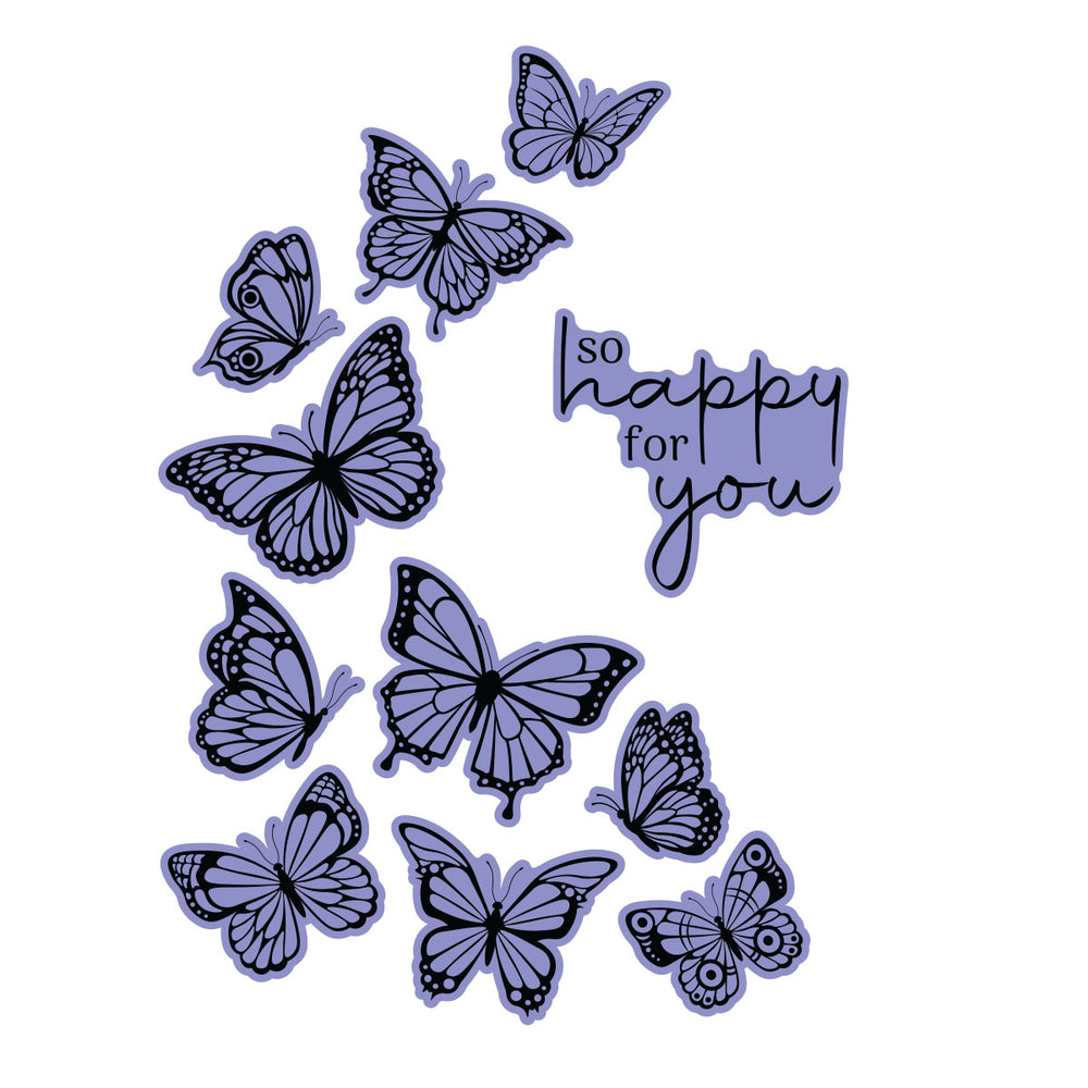 Butterfly Swirl Press Plate & Die Set