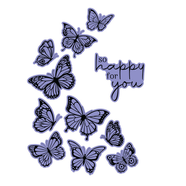 Butterfly Swirl Press Plate & Die Set