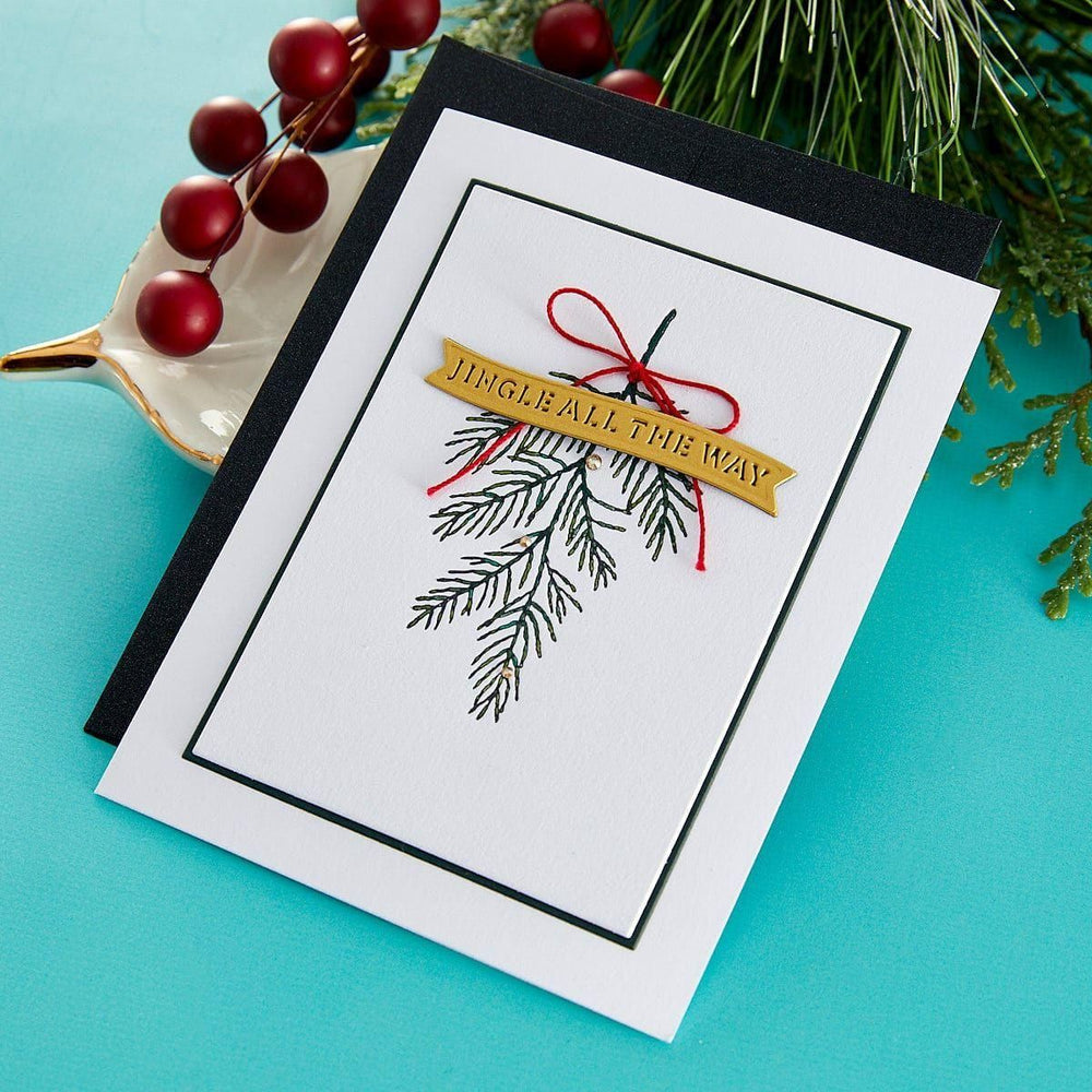 Evergreen Branches Press Plate