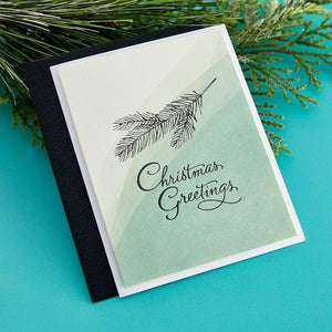 Evergreen Branches Press Plate