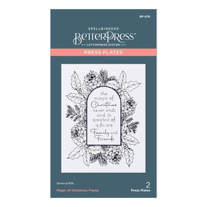 Magic of Christmas Frame Press Plates from the More BetterPress Christmas Collection