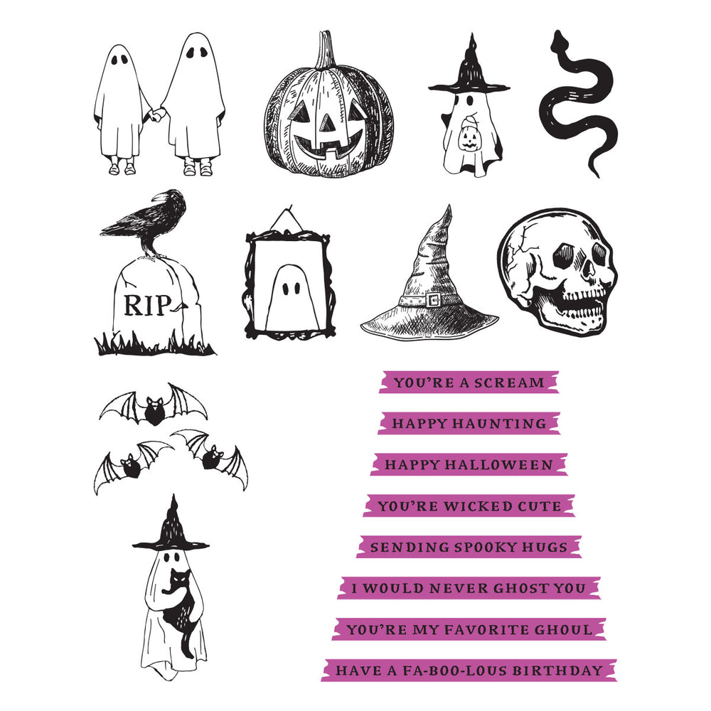 Halloween Icons Press + Foil Plate & Die Set