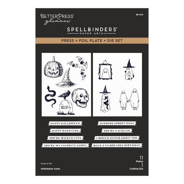 Halloween Icons Press + Foil Plate & Die Set