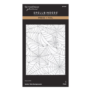 Spider Web Background Press + Foil Plate