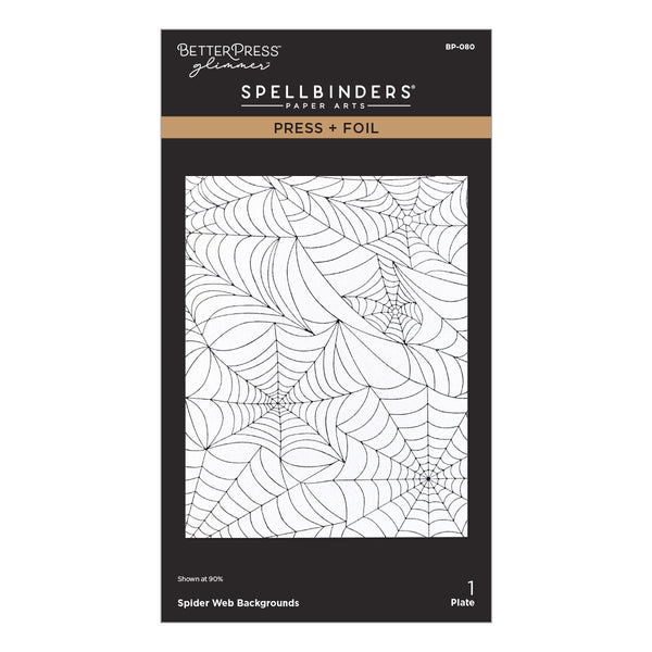 Spider Web Background Press + Foil Plate
