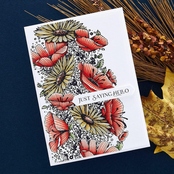 Fancy Sentiment Strips Press + Foil Plate & Die Set