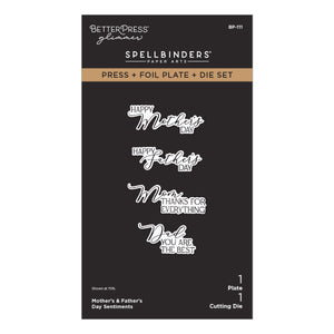Mother's & Father's Day Sentiments Press Plate