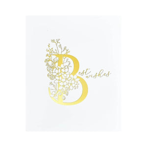 Floral B and Sentiment Press Plate