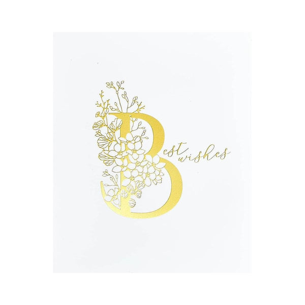 Floral B and Sentiment Press Plate