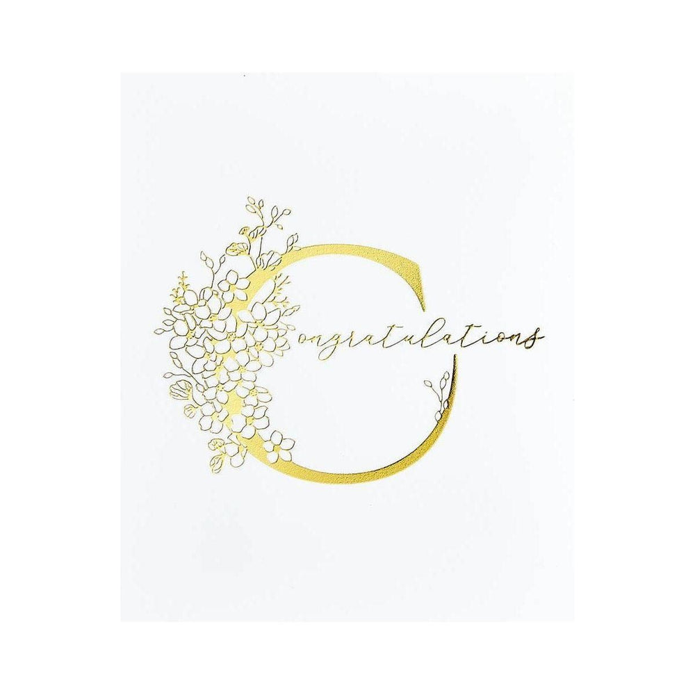 Floral C and Sentiment Press Plate