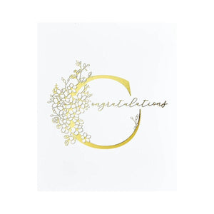 Floral C and Sentiment Press Plate