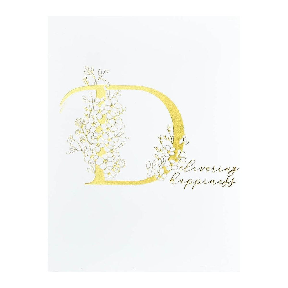 Floral D and Sentiment Press Plate