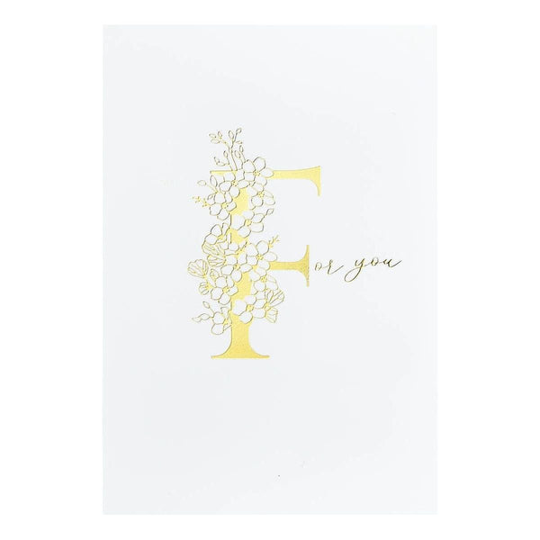 Floral F and Sentiment Press Plate
