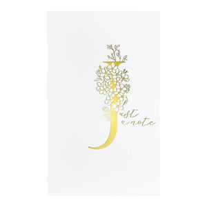 Floral J and Sentiment Press Plate