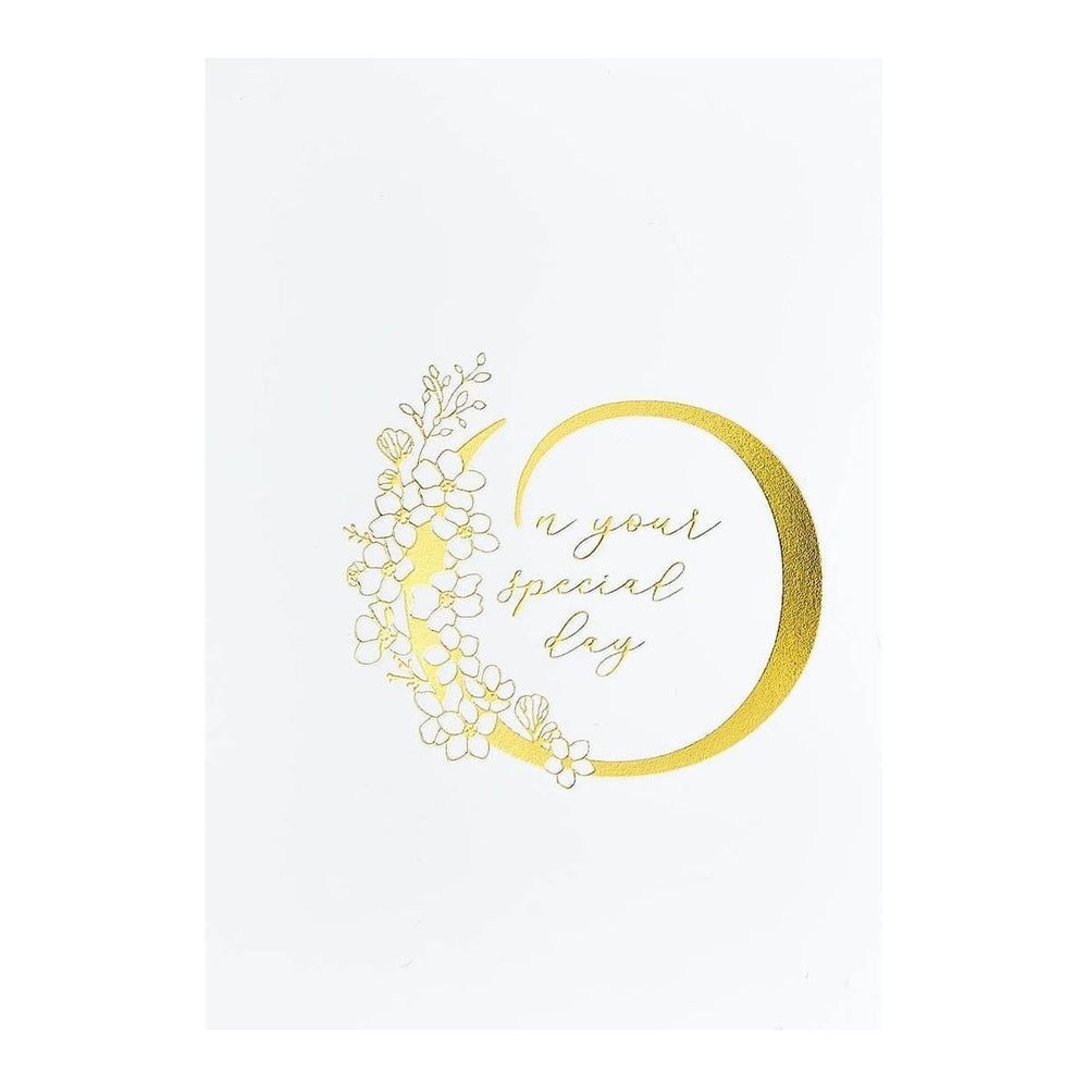 Floral O and Sentiment Press Plate