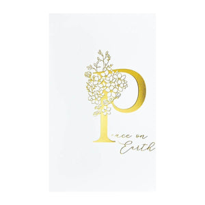 Floral P and Sentiment Press Plate
