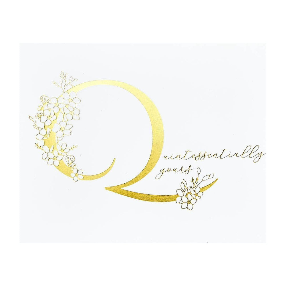 Floral Q and Sentiment Press Plate