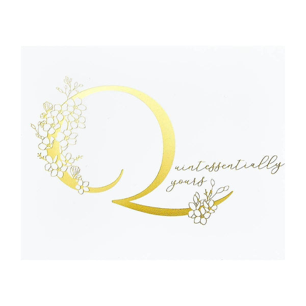 Floral Q and Sentiment Press Plate